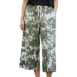 Earthbound Tie Dye Wide Leg Cropped Pants XL